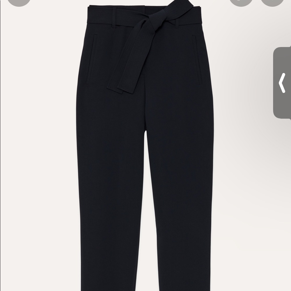 Aritzia Wilfred black tie front pant